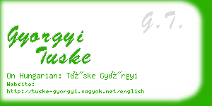 gyorgyi tuske business card